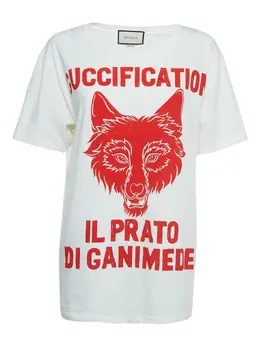 Gucci Pre-Owned: Футболка с принтом 