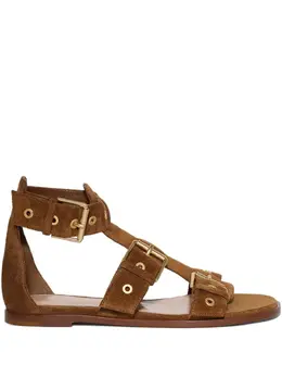Gianvito Rossi: Коричневые сандалии 