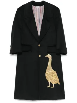 Thom Browne: Чёрное пальто 