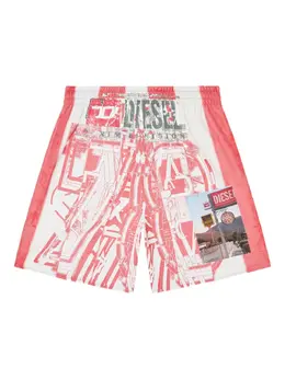 Diesel: Шорты с принтом 