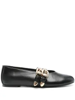 Stuart Weitzman: Чёрные балетки 