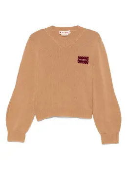 Marni: Коричневый свитер 