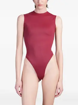 Mugler: Бордовый боди 