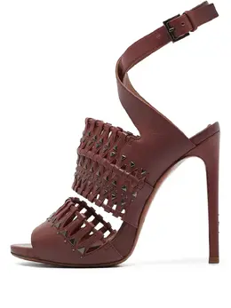 Alaïa Pre-Owned: Бордовые сандалии 