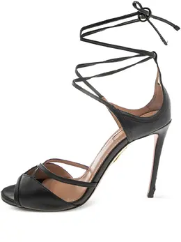 Aquazzura: Чёрные босоножки 
