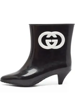 Gucci Pre-Owned: Чёрные ботинки 