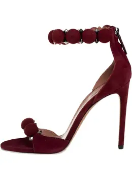 Alaïa Pre-Owned: Бордовые босоножки 