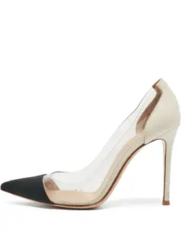 Gianvito Rossi: Чёрные туфли  Plexi