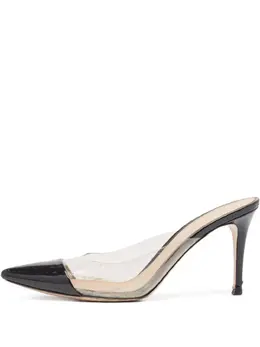 Gianvito Rossi: Чёрные сабо  Plexi
