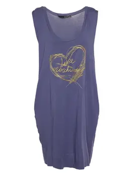 Moschino Pre-Owned: Фиолетовое платье 