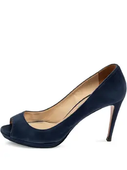 Prada Pre-Owned: Синие туфли 