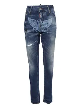 DSQUARED2: Рваные джинсы 