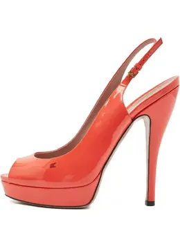 Gucci Pre-Owned: Оранжевые туфли 