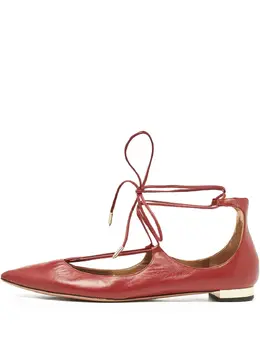 Aquazzura: Красные балетки 