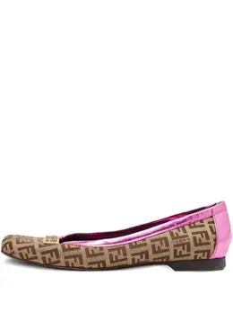 Fendi Pre-Owned: Бежевые балетки 