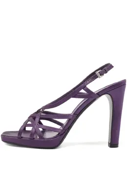 Prada Pre-Owned: Тёмные сандалии 