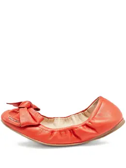 Prada Pre-Owned: Оранжевые балетки 