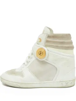 Louis Vuitton Pre-Owned: Белые кроссовки 