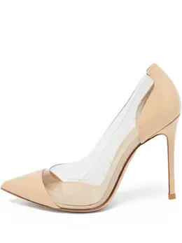 Gianvito Rossi: Бежевые туфли  Plexi