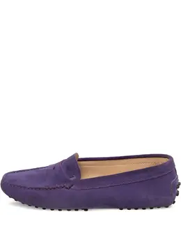 Tod's: Фиолетовые лоферы 