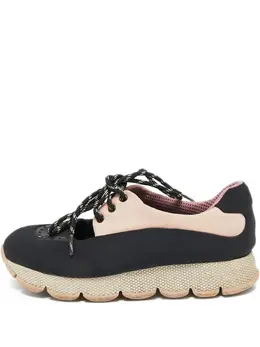 Prada Pre-Owned: Чёрные кроссовки 