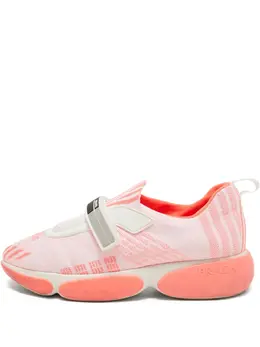 Prada Pre-Owned: Светлые кроссовки 