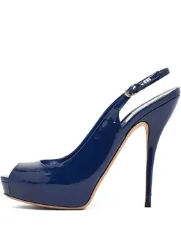 Gucci Pre-Owned: Синие сандалии 