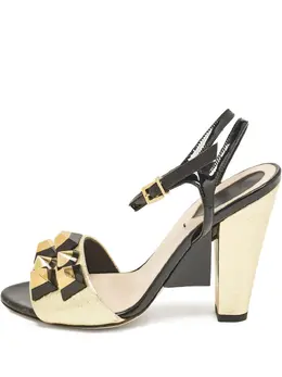 Fendi Pre-Owned: Чёрные сандалии 