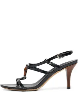 Gucci Pre-Owned: Чёрные сандалии 
