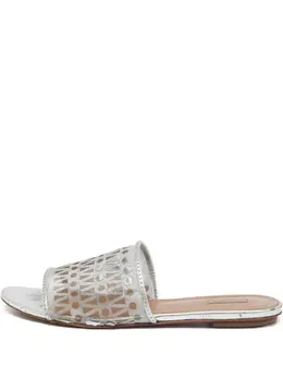 Alaïa Pre-Owned: Серебристые сандалии 