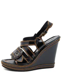 Fendi Pre-Owned: Чёрные сандалии 