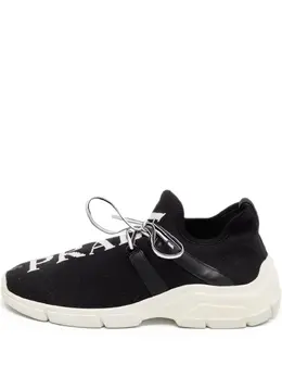 Prada Pre-Owned: Чёрные кроссовки 