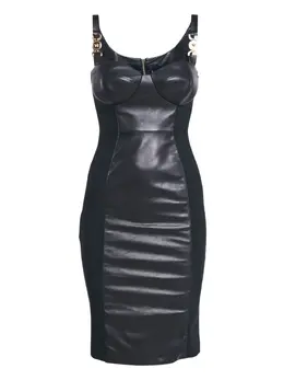 Versace Pre-Owned: Кожаное платье 