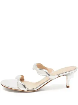 Gianvito Rossi: Серебристые босоножки 