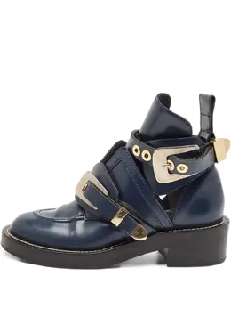 Balenciaga Pre-Owned: Синие ботинки 