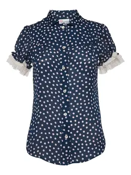 Valentino Pre-Owned: Рубашка в горошек 
