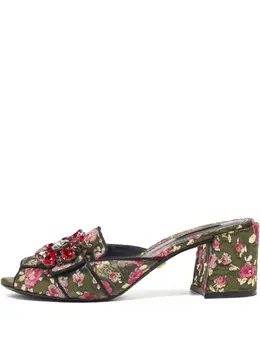 Dolce & Gabbana Pre-Owned: Зелёные сандалии 