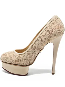 Charlotte Olympia: Бежевые туфли 