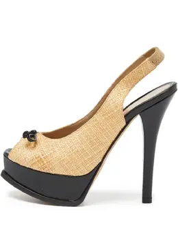 Fendi Pre-Owned: Бежевые босоножки 