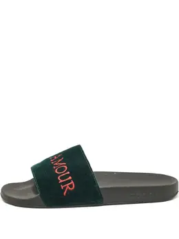 Gucci Pre-Owned: Зелёные сандалии 