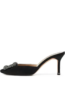 Manolo Blahnik: Чёрные сабо 