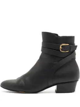 Gucci Pre-Owned: Чёрные ботинки 
