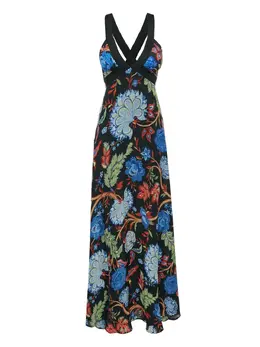 alice + olivia: Платье с растительным принтом 
