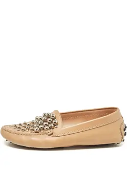 Tod's: Бежевые лоферы 