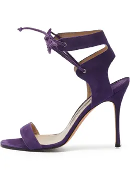 Manolo Blahnik: Фиолетовые сандалии 