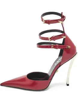 Versace Pre-Owned: Бордовые туфли 