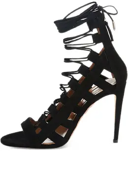 Aquazzura: Чёрные босоножки 