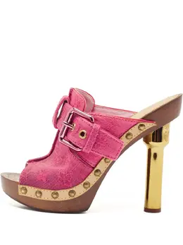Louis Vuitton Pre-Owned: Розовые сандалии 