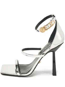 Versace Pre-Owned: Серебристые сандалии 
