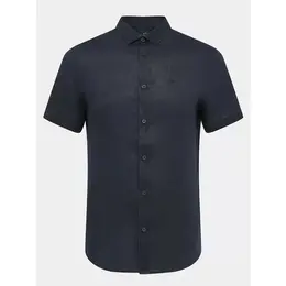 Armani Exchange: Тёмная рубашка 